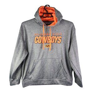Mens Gray & Orange Champion Hoodie Sweatshirt Oklahoma State Cowboys Size XL